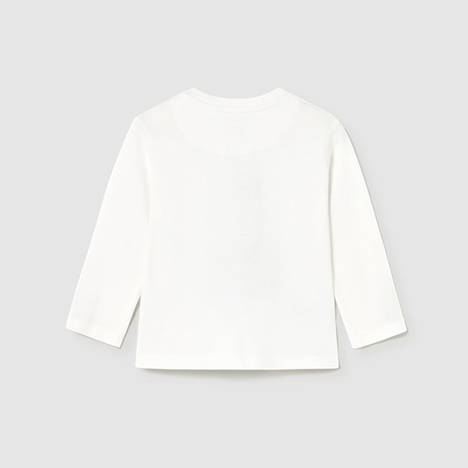 Camicia  m/l applic animale Bimbo PANNA 2070/65 -  NANU' BABY