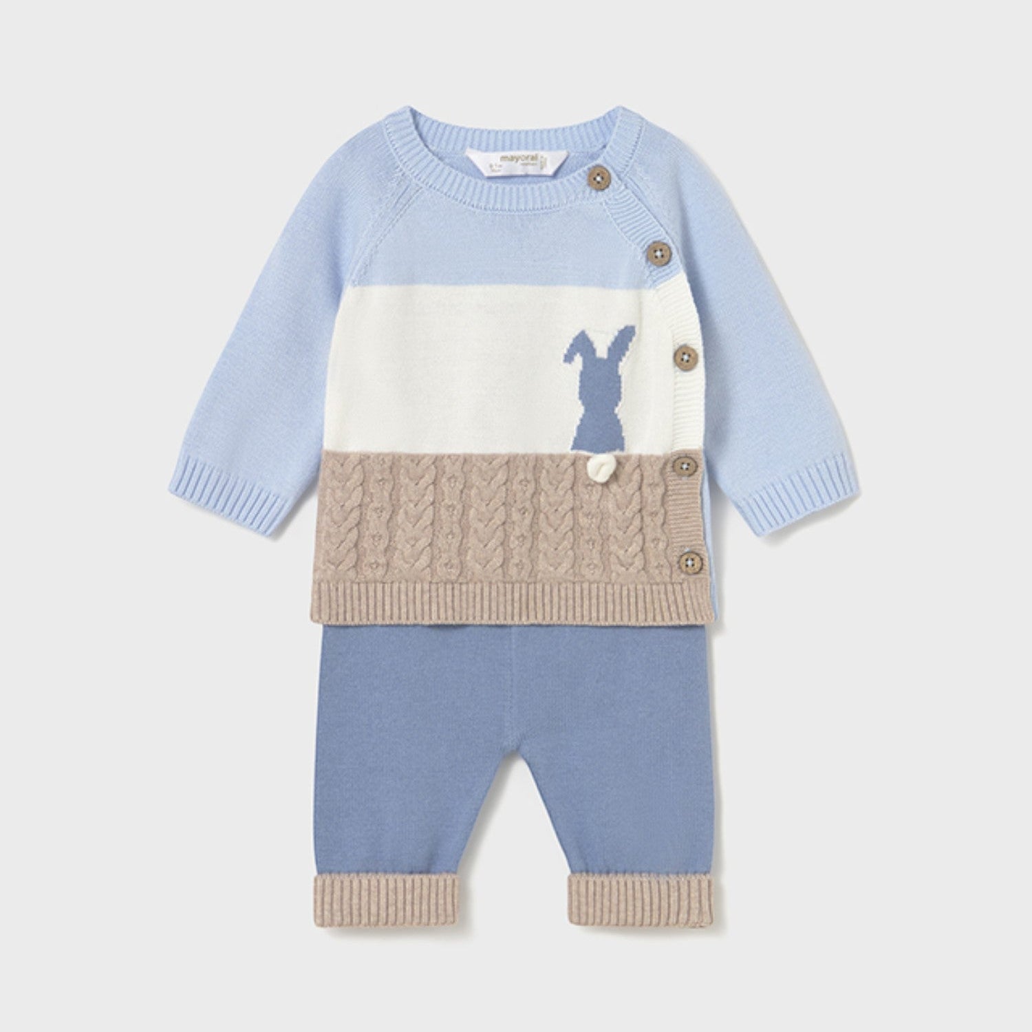 Newborn Baby Boy Outfit, Light Blue 2569/24