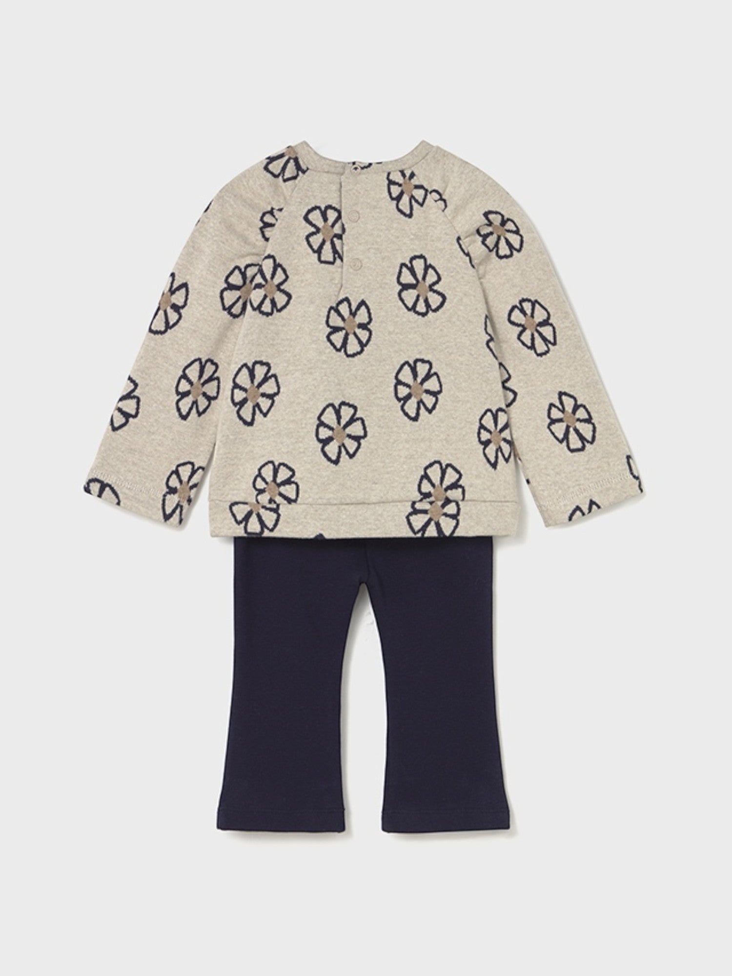 Girl's leggings and pullover set, Blue, 2742/48