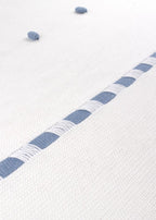 FEKELI/CO Embroidered Polka Dot Cotton Blanket