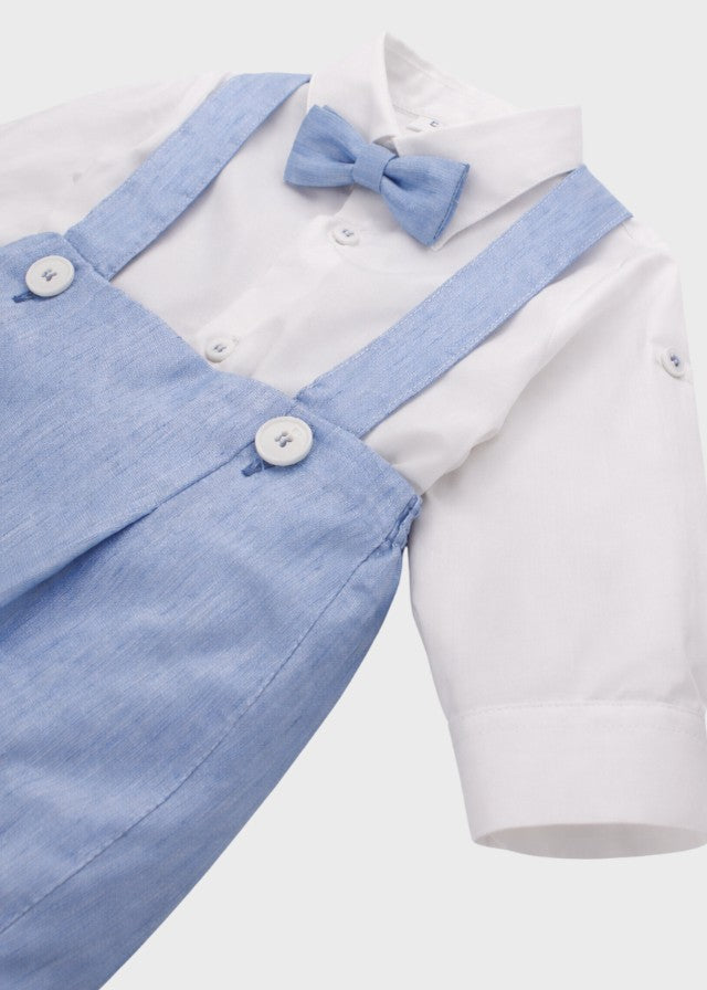 Coordinated Blue Bow Tie Shorts