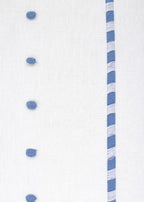 FEKELI/CO Embroidered Polka Dot Cotton Blanket