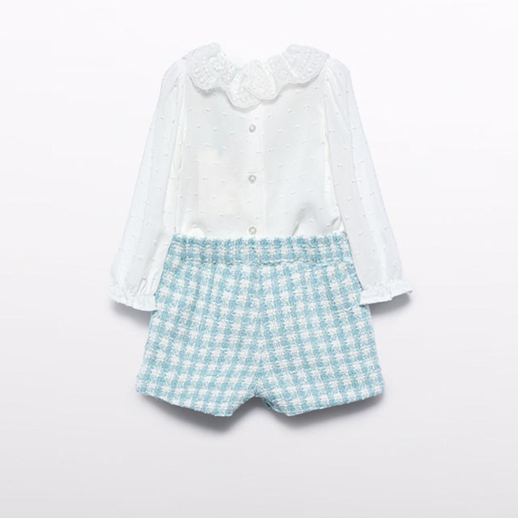 Compl.bermuda quadri lurex Bimba Verde 5712/9 -  NANU' BABY