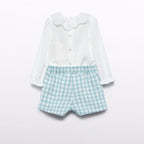 Compl.bermuda quadri lurex Bimba Verde 5712/9 -  NANU' BABY