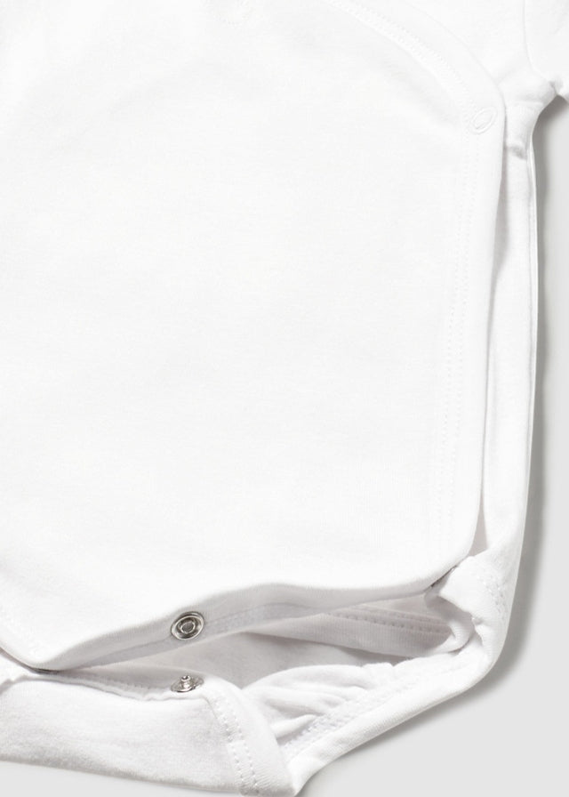 White Short Sleeve Bodysuit 1703