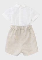 1/6329 - B - Cerimonia - PONTO POR PONTO corredino e abbigliamento neonato | NANU' BABY