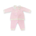 Baby Girl's Newborn Outfit, Pink, 100% Wool, Size 7767