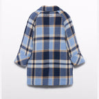 Cappotto a quadri Bimba CIELO 5845/4 -  NANU' BABY