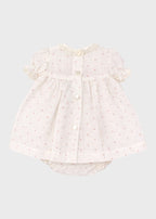 TAORMINA1413 Pink Polka Dot Cotton Set