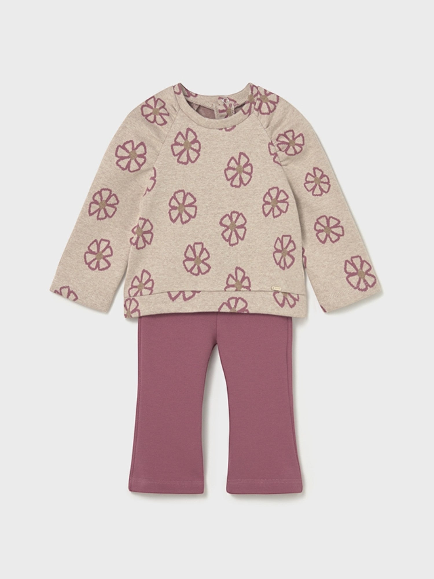 Pink Girls' Leggings and Pullover Set 2742/49