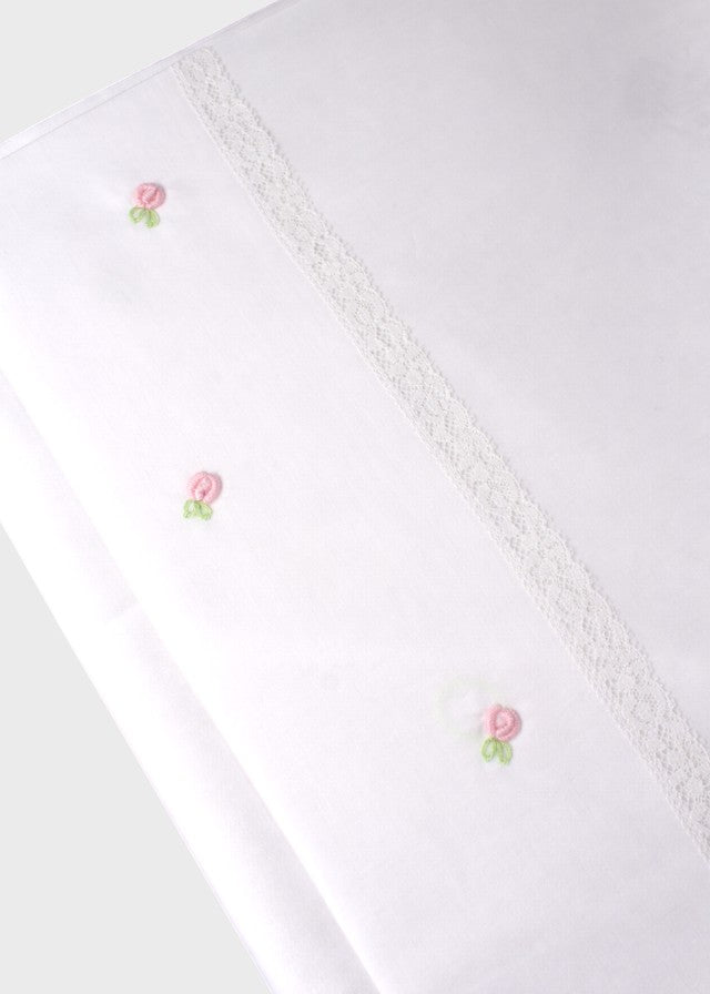 Peach Pink Cotton Sheet Set EK13LE