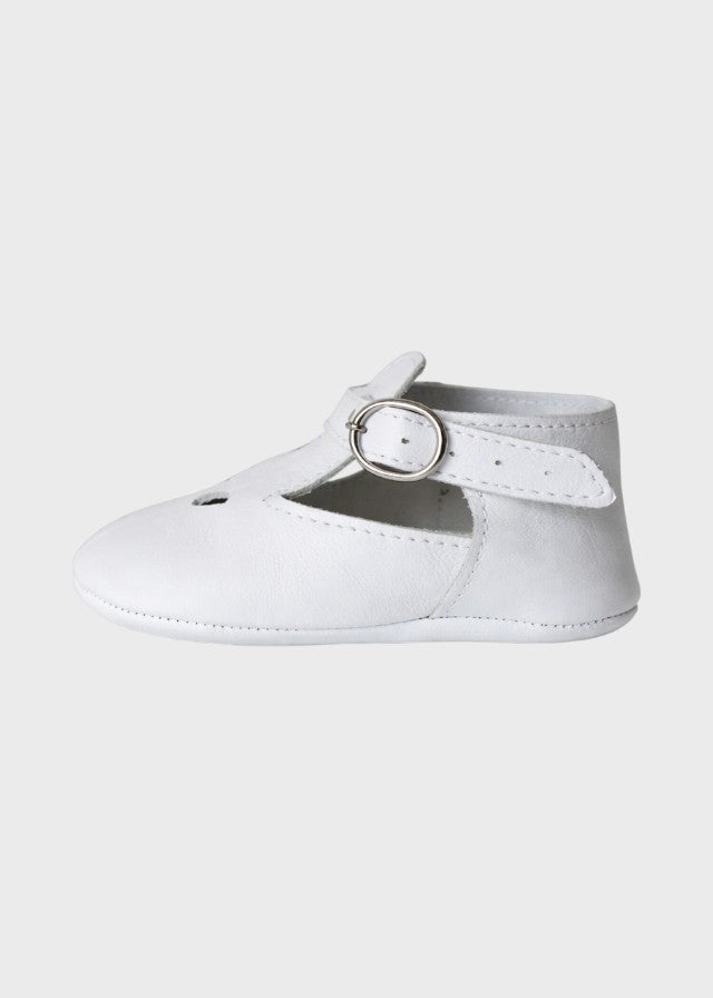 White Genuine Leather Shoes SM4192/T001/B