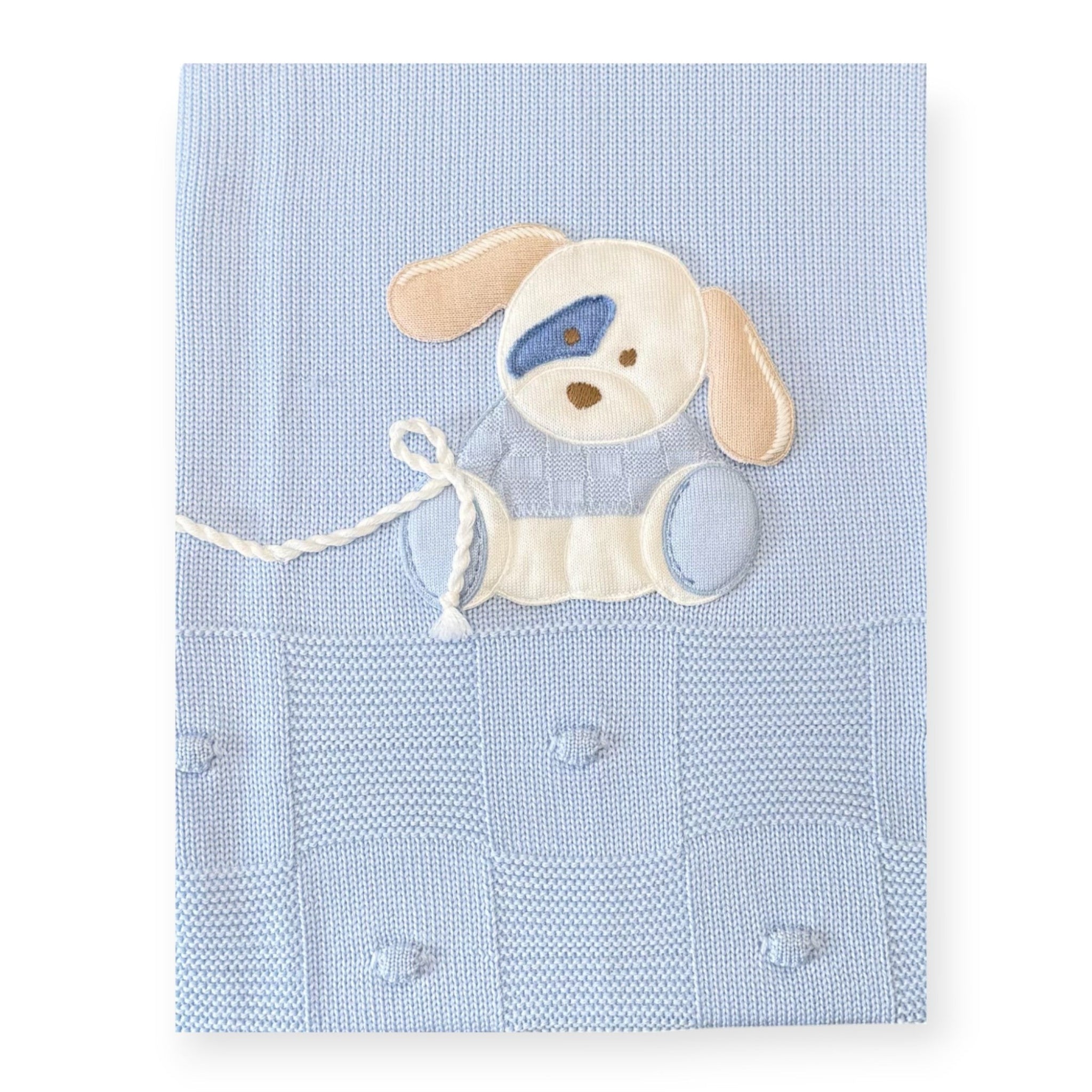 Coperta Neonato Azzurro Little Dog 7795