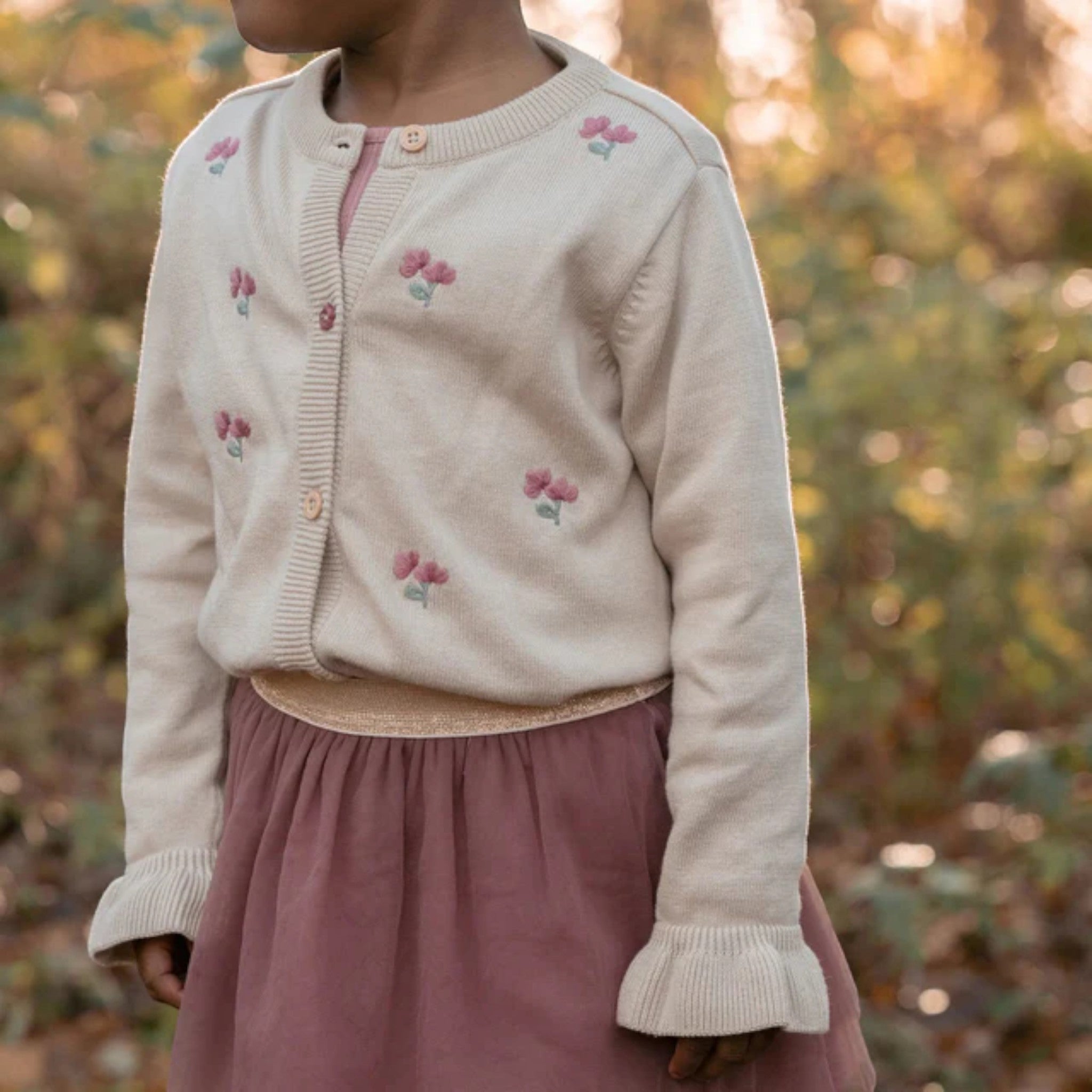 Knit Cardigan - Fairy Garden Baby Girl Ivory CL25092031