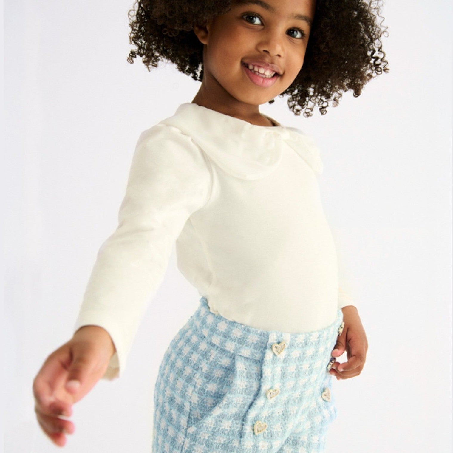 Bermuda quadri lurex Bimba Verde 5719/9 -  NANU' BABY