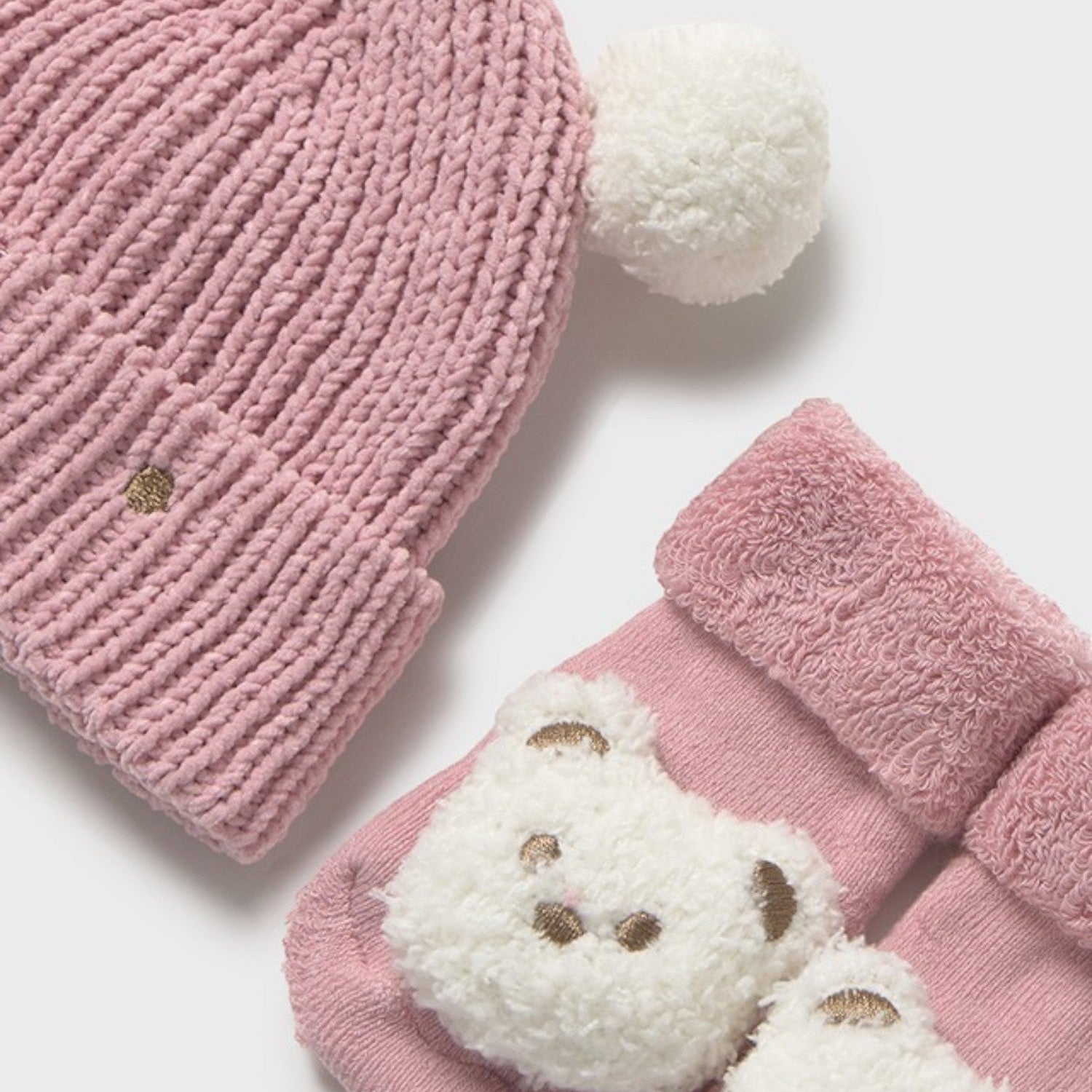 Hat and socks set, Pink 9933/82