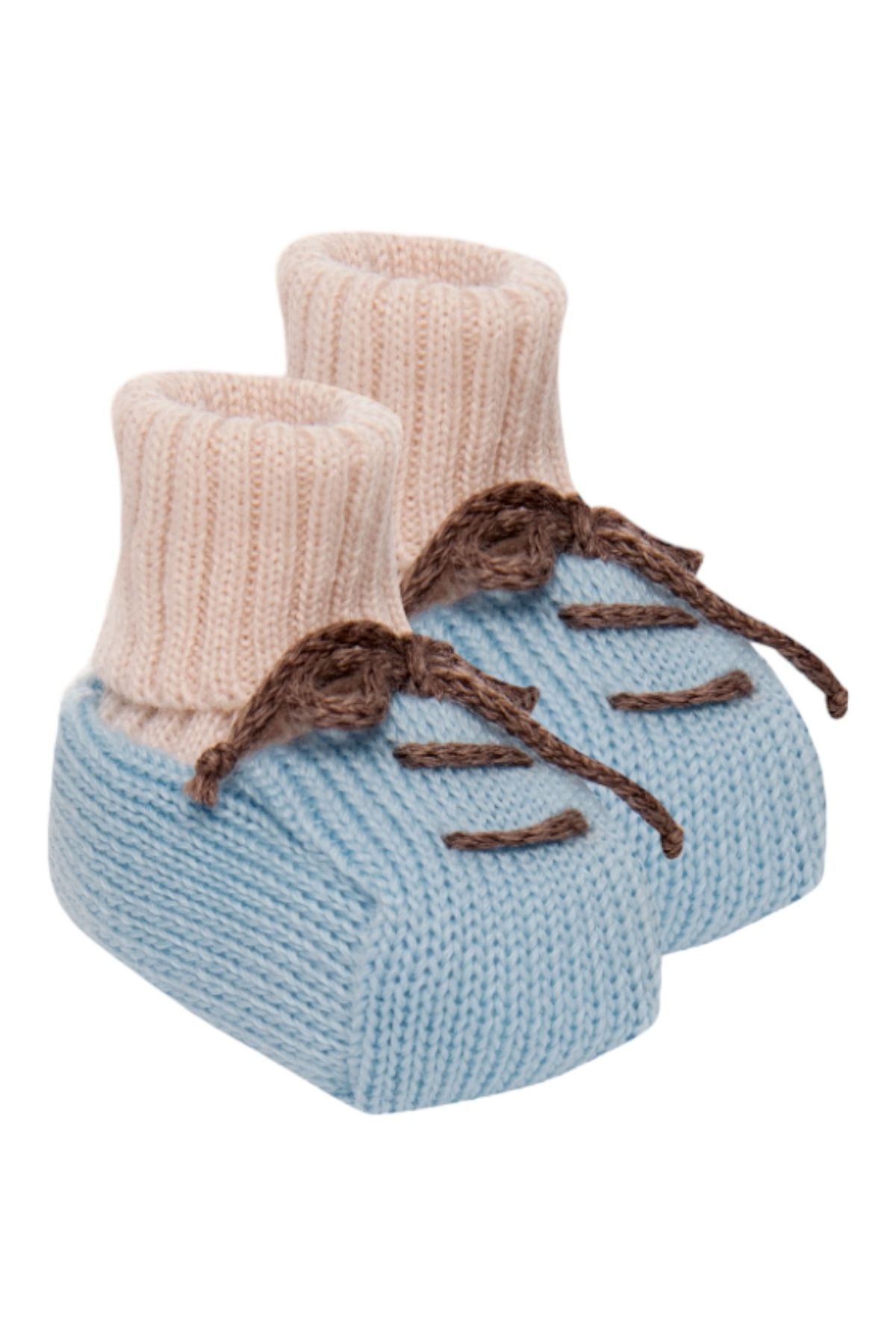Natural IG68S Newborn Wool Slippers