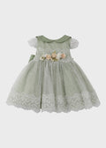 Green Tulle Ceremony Dress FB082/V