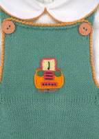 Green Cotton Car Overalls CETIN/SL-V