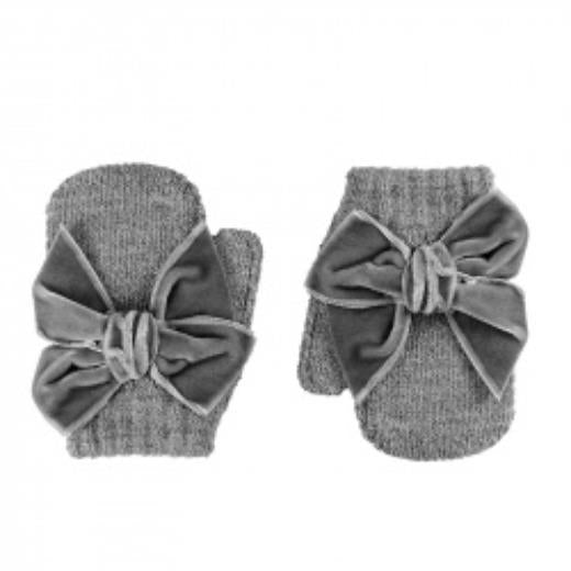 Muffs with thumb hole and velvet bow, SAMPLE CODE 50.598.011