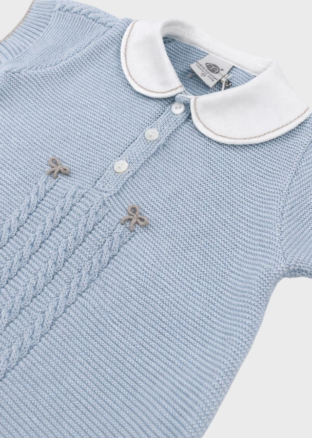 Sky Blue Bows Short Romper EK6315/C