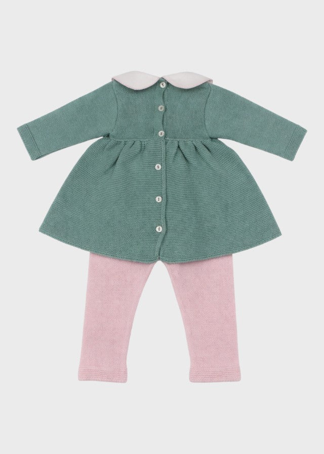 Complete Cotton Bow Green Pink 478