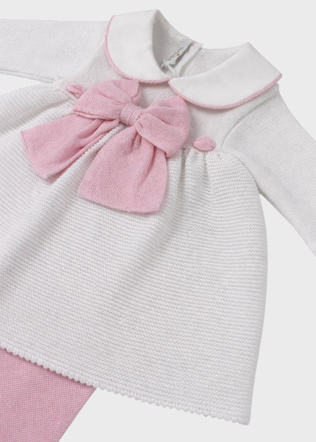 Complete Cotton Bow White Pink 478