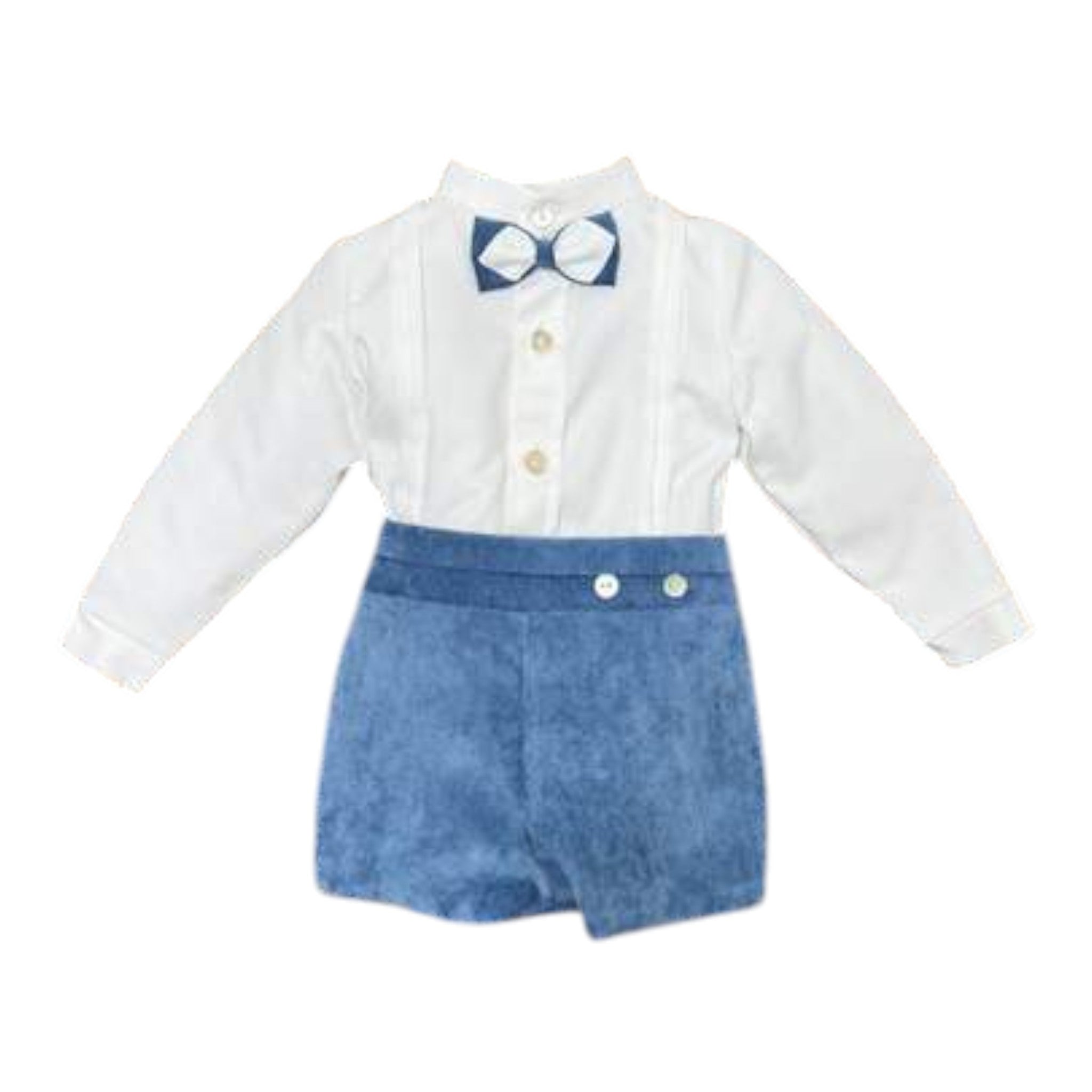 Boy's Ceremony Suit, Cotton Blend, Light Blue - PONTO POR PONTO 1/6421-A