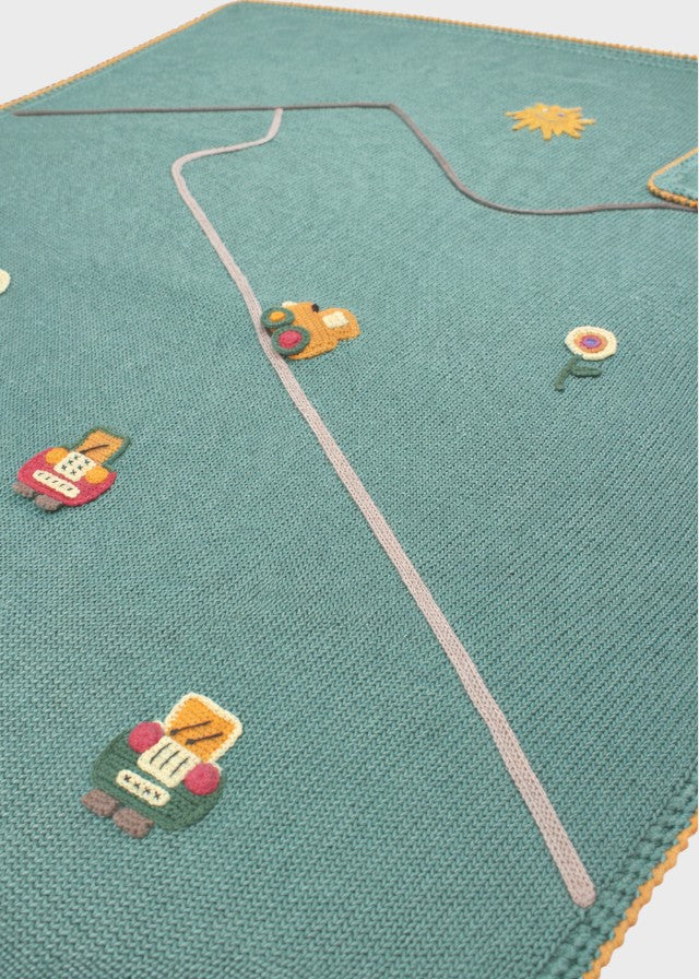 Green Vehicle Cotton Blanket CETIN/CO-V