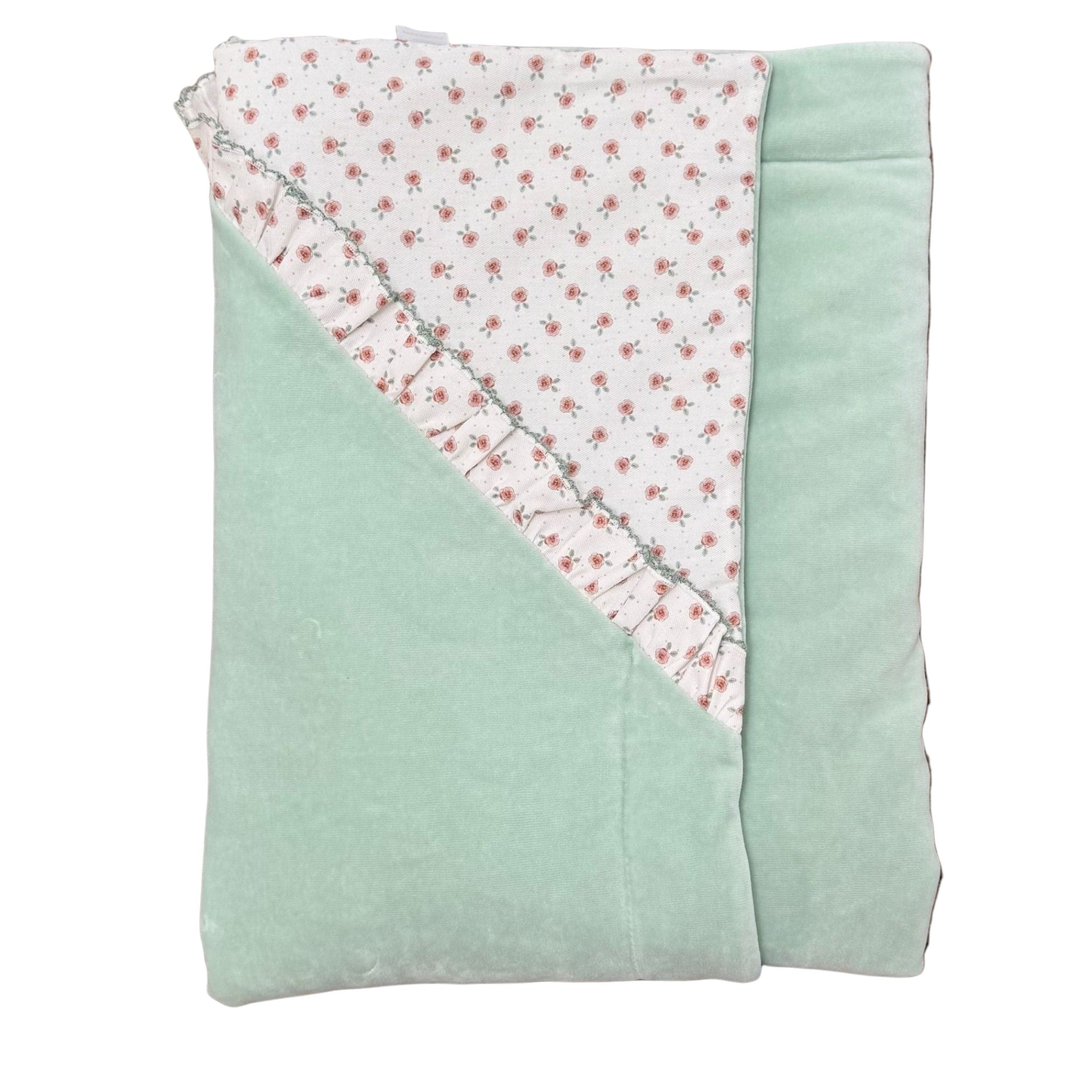 Coperta Neonata Ciniglia Verde - BABIDU' 41901/V