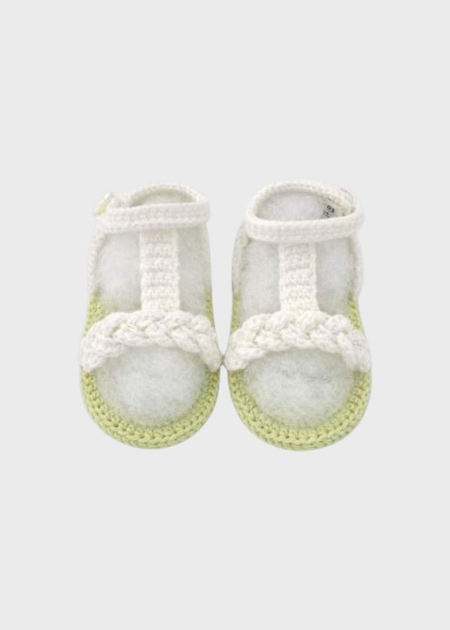 White Embroidered Birth Sandals HUNKAR/SC