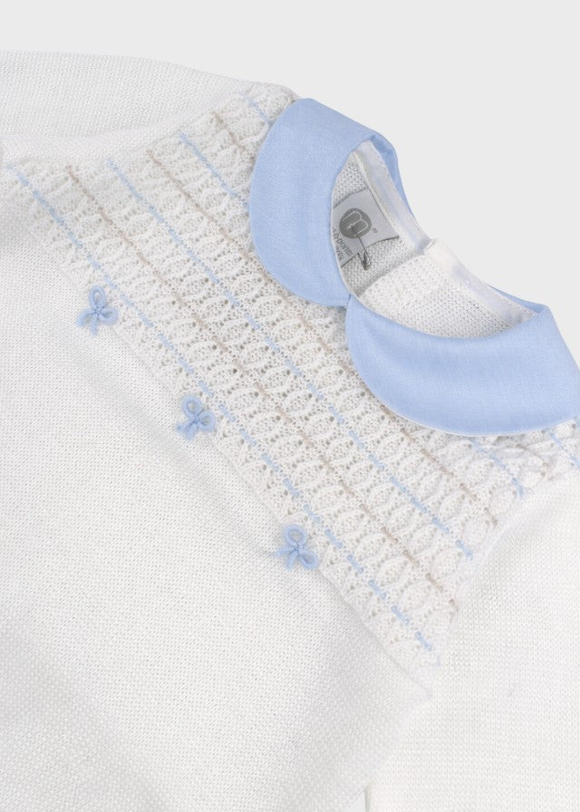 Smocked Onesie with Bows EK6510/C