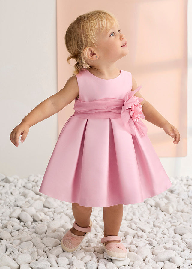 Pink Ruffle Mikado Dress 5010/85