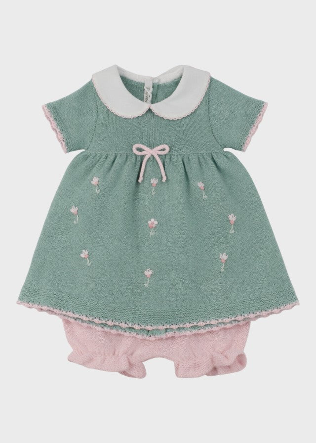 Green Daisies Cotton Set 363/V