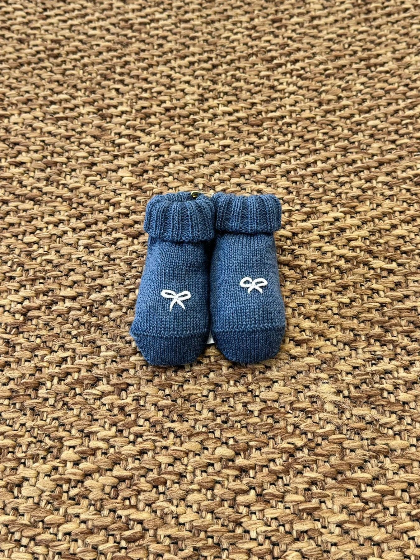 Baby Blue Bow Slippers 791 82