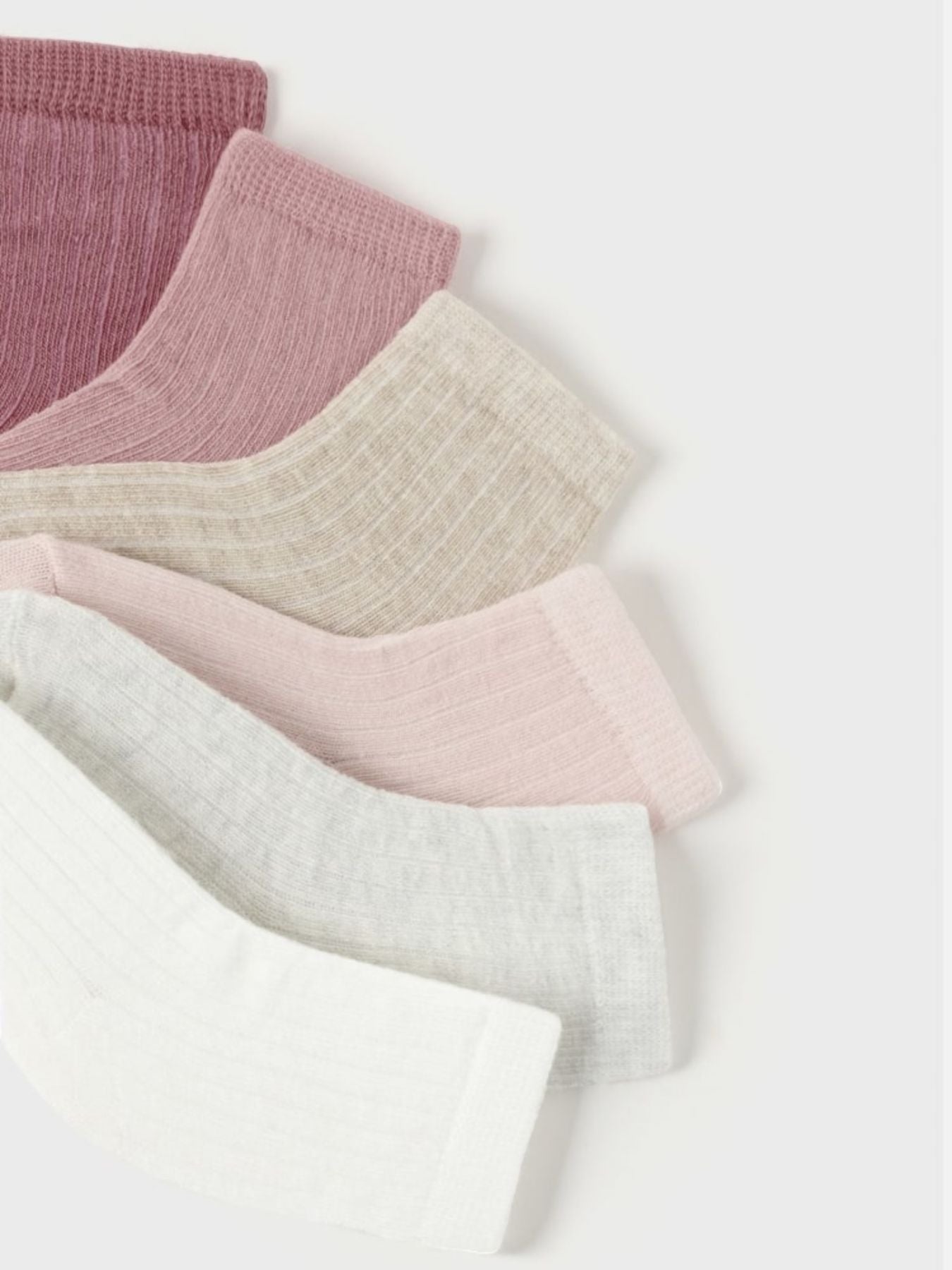 Set of 6 PINK socks 1C-9758/R