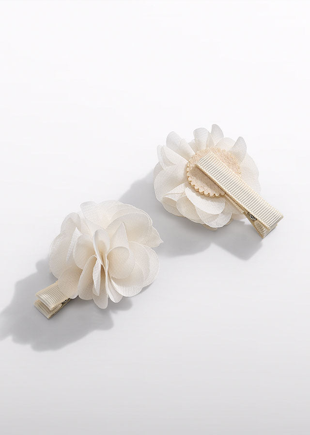 Milk Chiffon Flower Hair Clips 5470/52