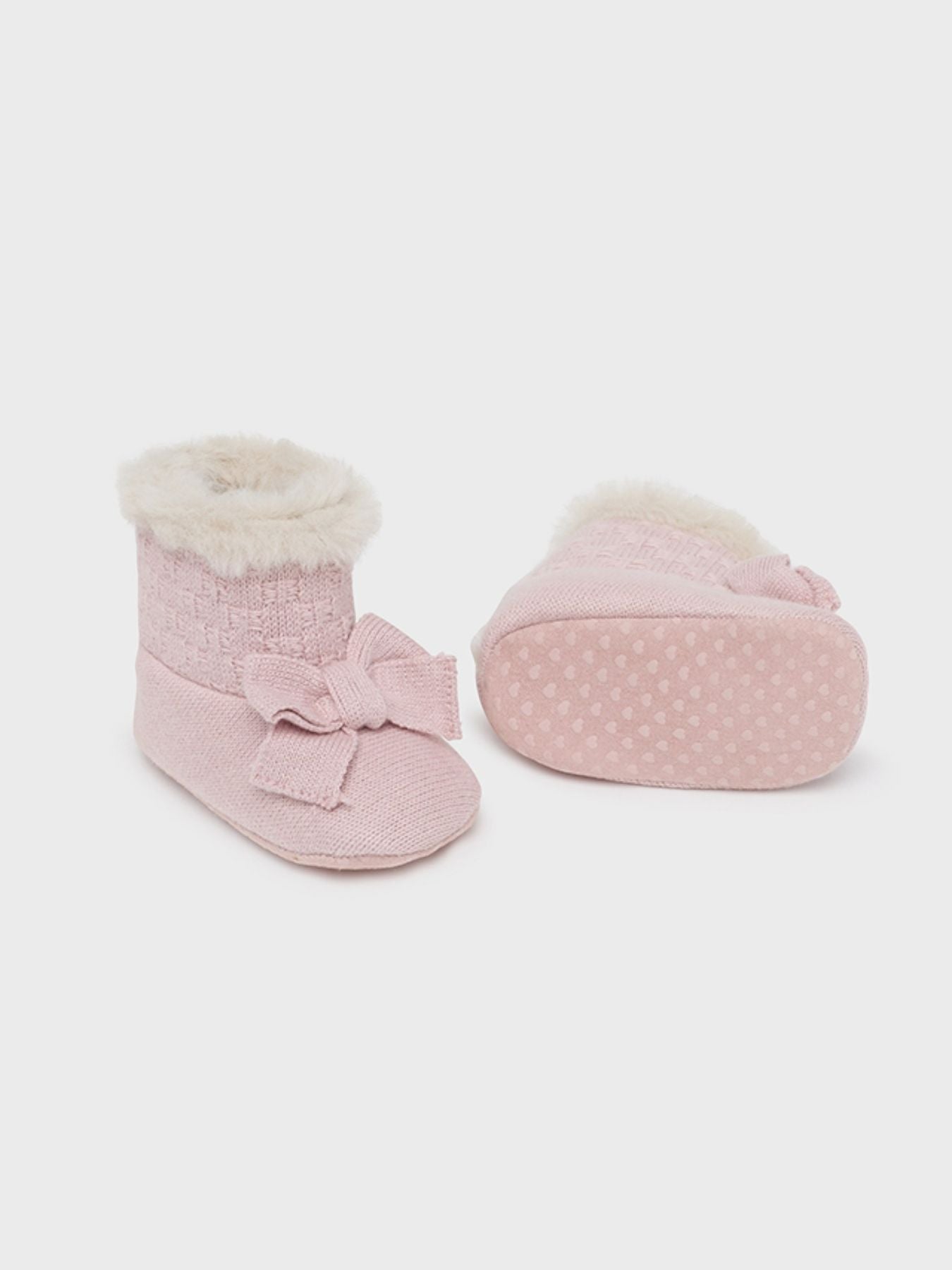 Pink knitted boot for girls 2C-9788/R