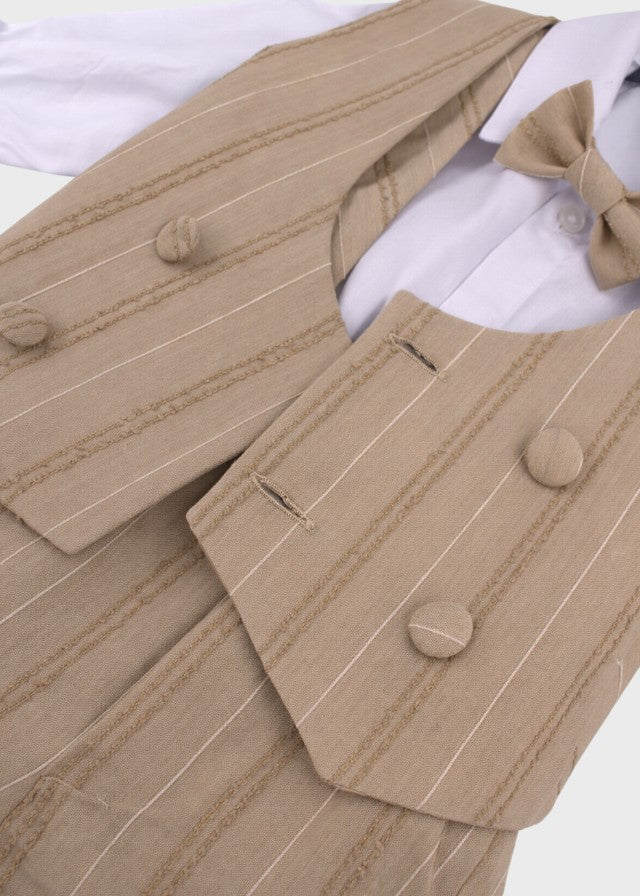 Brown Bermuda Waistcoat Ceremony Suit