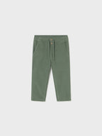 Green Microfiber Perforated Pants for Boys 2507/89
