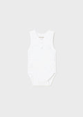 White Sleeveless Bodysuit 1719