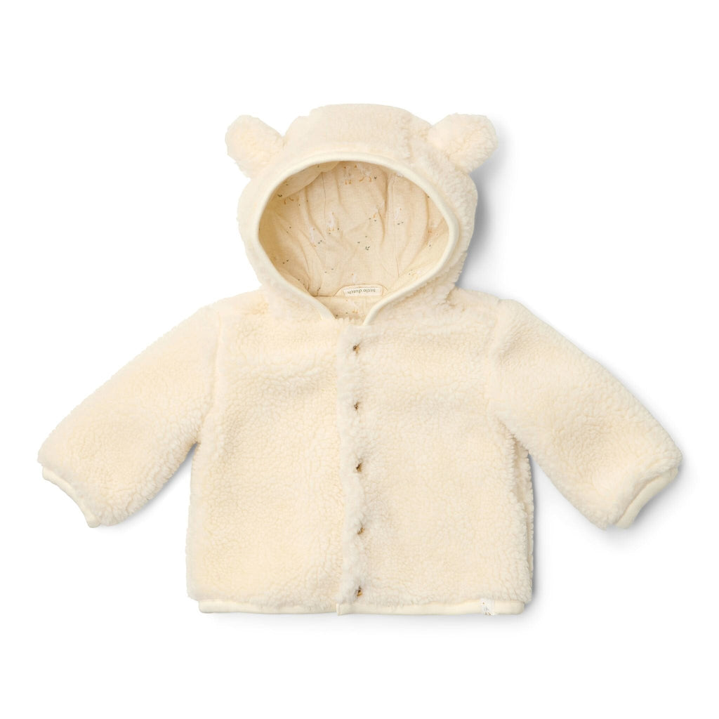 White Teddy Jacket for Girls CL25092111