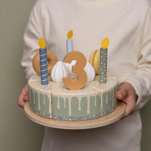 Torta di compleanno in legno  - 26 pezzi  MULTICOLORE LD8016 -  NANU' BABY