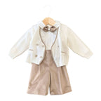 Boy's Ceremony Outfit, Vanilla Color, IK20160BIS