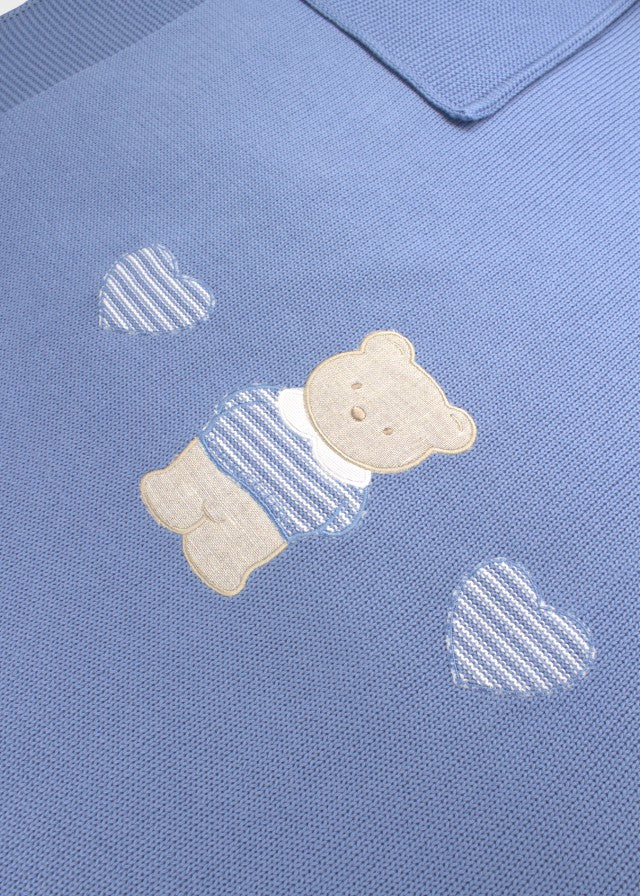 Blue Teddy Cotton Blanket 198/A