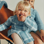 Compl. gonna tricot quadri Bimba Verde 5516/9 -  NANU' BABY