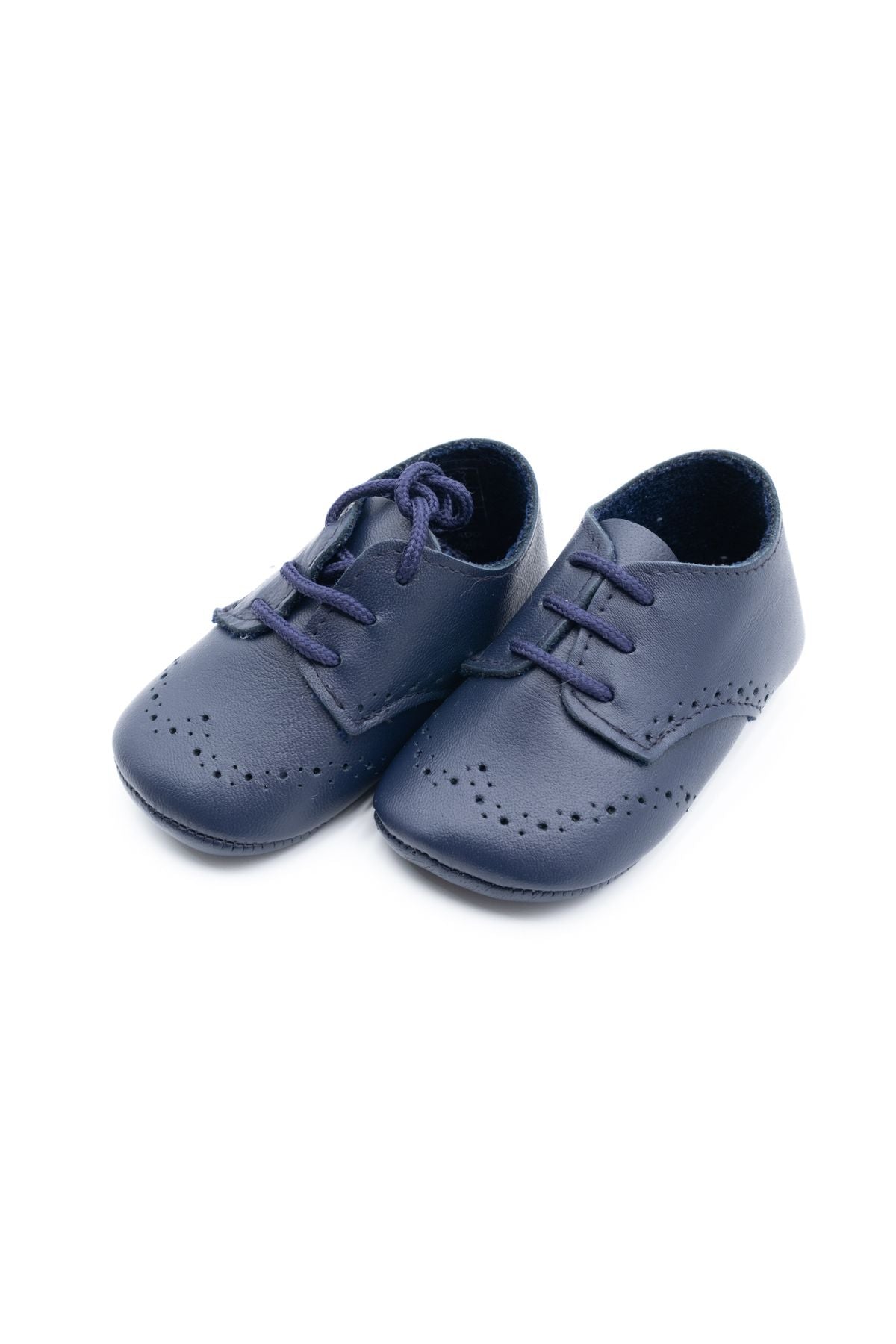 Blue baby lace-up shoe 7008