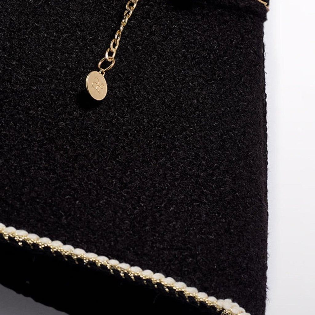 Gonna teddy con cintura Bimba Nero 5517/8 -  NANU' BABY