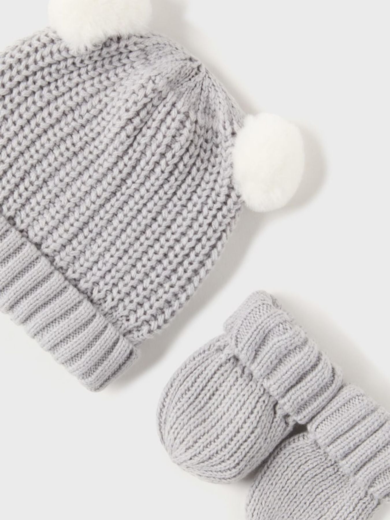 Complete hat, gloves trico Grey 1J-9766/GR