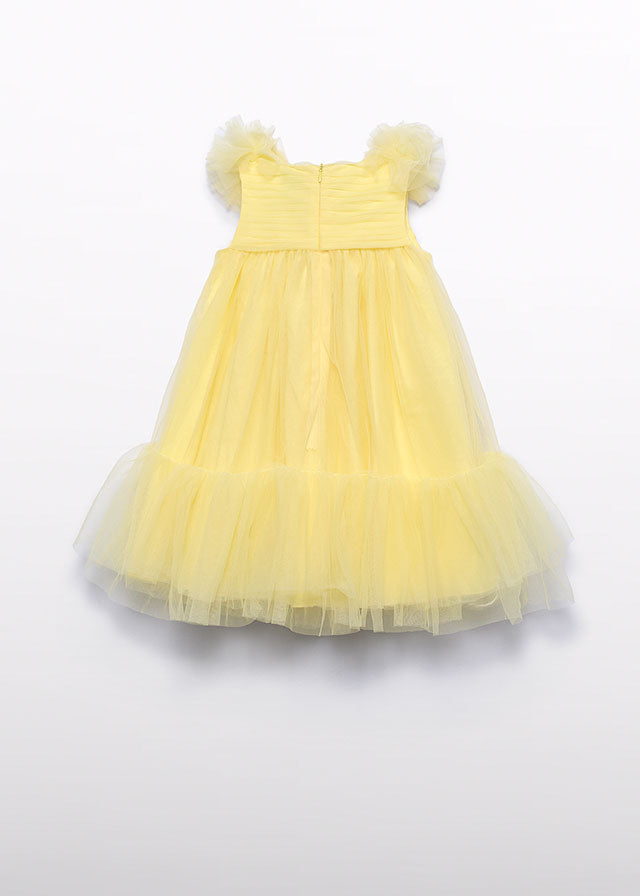 Yellow Ruffle Tulle Dress 5039/68